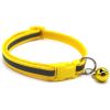 Small Pet Color Buckle Reflective Collars 1.0 Patch Bells Dog Collar Safety Adjustable For Cats Puppy Night Outdoor Supplies - Yellow - 19x32CM