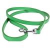 PU Leather Cat Dog Leash Soft Walking Dog Collar Leash Running Training Dog Harness Lead Leash Puppy Pet Small Dog Leash Belt - Green - 2.0x120cm