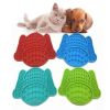 Lick Mat for Dogs Slow Feeder Bowl, Pet Lick Mat for Anxiety Reduction, Dog Lick Pad for Treats & Grooming, Use in Shower & Bath with Suction Cup - re