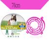 Boxed Anti Flea And Tick Dog Collar Dog Antiparasitic Collar Cat Mosquitoes Insect Repellent Retractable Deworming Pet Accessories - pink - 70cm